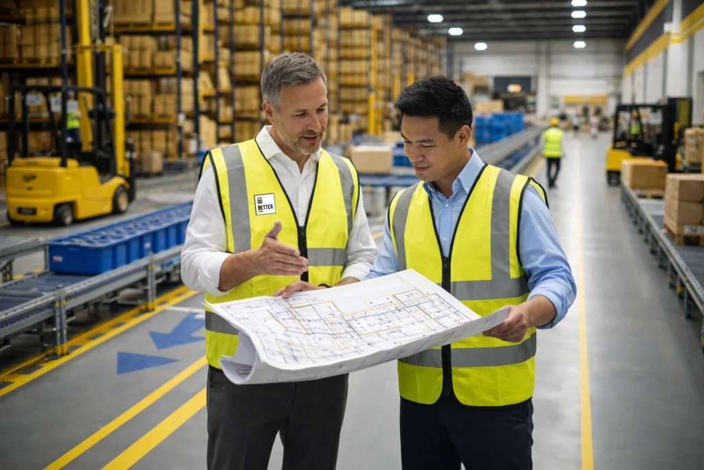 Servicio de Diseño y Optimización de Layout Logístico.